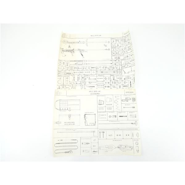 RIFLE BOYS MK I PARTS DIAGRAM LOT