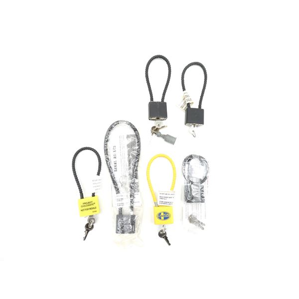 ASSORTED CABLE LOCKS LOT