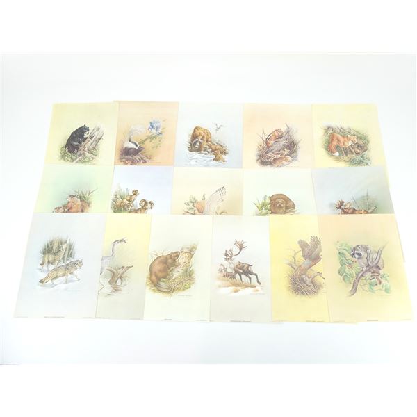 ASSORTED QUAKER OATS COLLECTION WILDLIFE PRINTS LOT