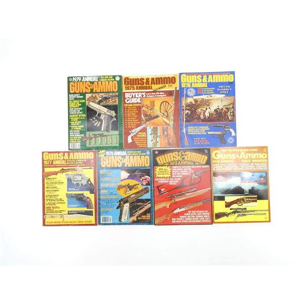 ASSORTED "GUNS & AMMO ANNUAL" CATALOGUES LOT