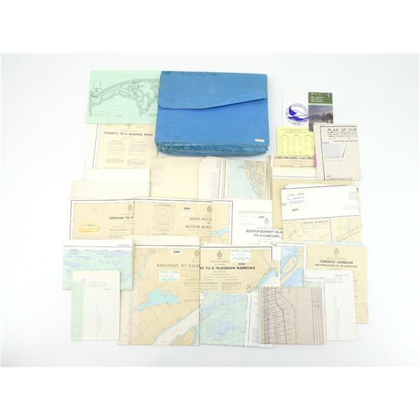 ASSORTED ONTARIO MAPS AND SURVEYS / ETC. LOT