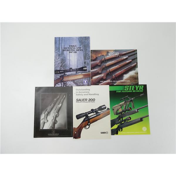 ASSORTED RIFLES OF EUROPE BROCHURE LOT