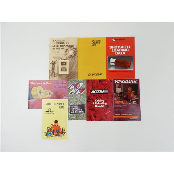 ASSORTED RELOADING CATALOGUES AND BROCHURES / ETC. LOT