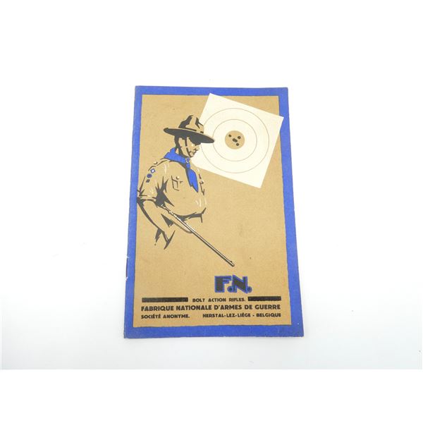 "F.N. BOLT ACTION RIFLES" BOOK