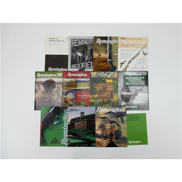 ASSORTED REMINGTON CATALOGUES AND BROCHURES / ETC. LOT