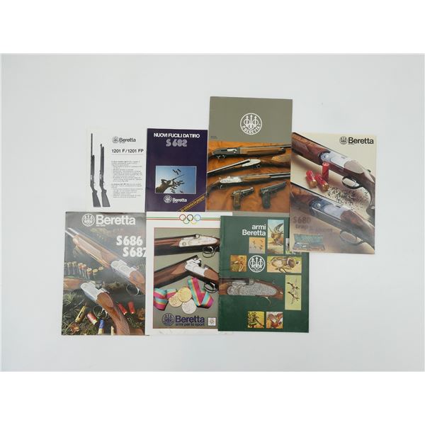 ASSORTED BERETTA CATALOGUES AND BROCHURES / ETC. LOT