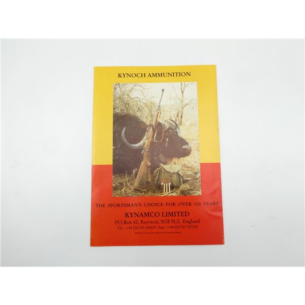 "KYNOCH CENTREFIRE METALLIC SPORTING AMMUNITION" BROCHURE
