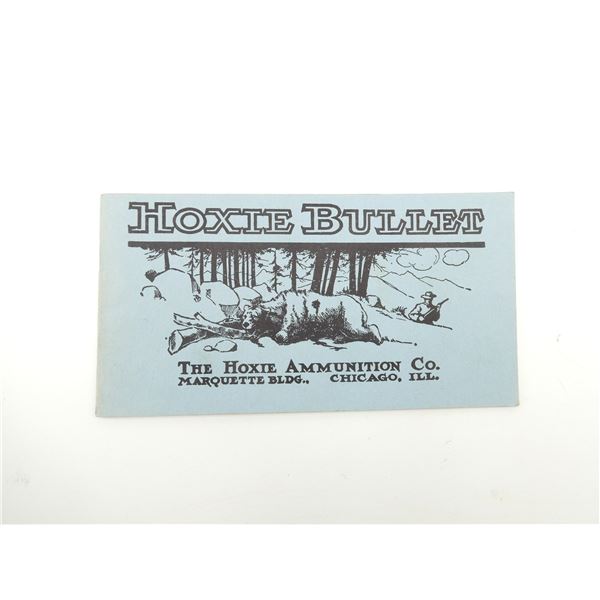 "HOXIE BULLET" BOOKLET