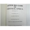 Image 5 : "AFTER BIG GAME IN CENTRAL AFRICA" BOOK