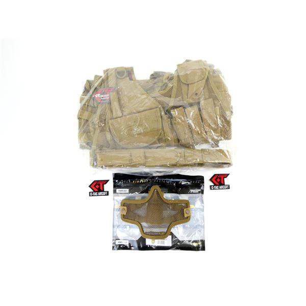 C-TAC RIFLEMAN'S VEST & VALKEN MASK LOT