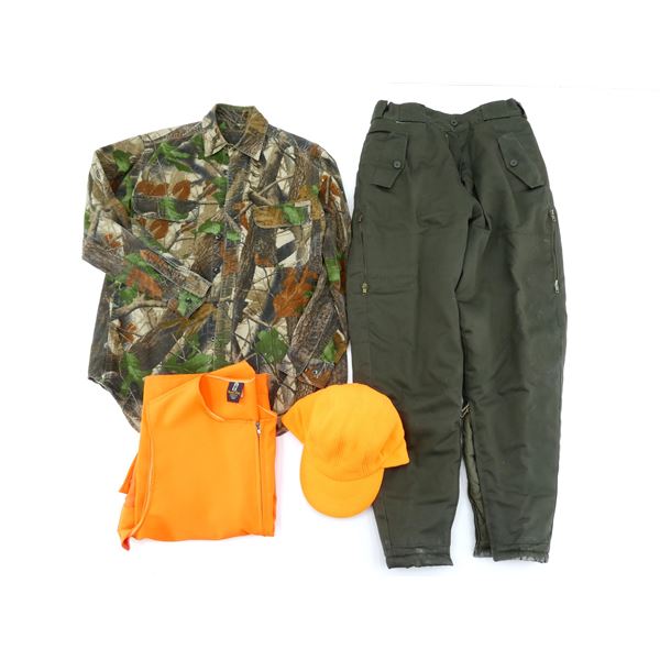 ASSORTED HUNTING CLOTHING LOT