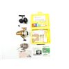 Image 1 : ASSORTED VINTAGE FISHING REEL AND PAK KIT EMERGENCY KIT / ETC. LOT