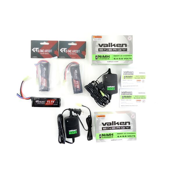 ** PICK UP ONLY ** ASSORTED RECHARGEABLE AIRSOFT GUN BATTERIES AND CHARGERS LOT