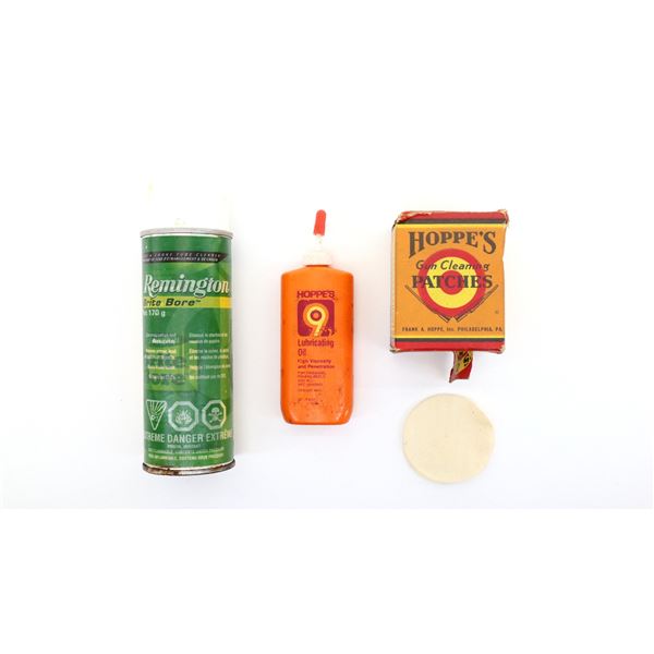 ** PICK UP ONLY ** ASSORTED HOPPE'S AND REMINGTON CLEANING SUPPLIES LOT