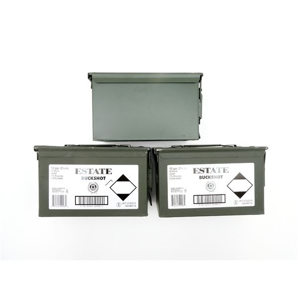 ASSORTED METAL AMMO TIN LOT