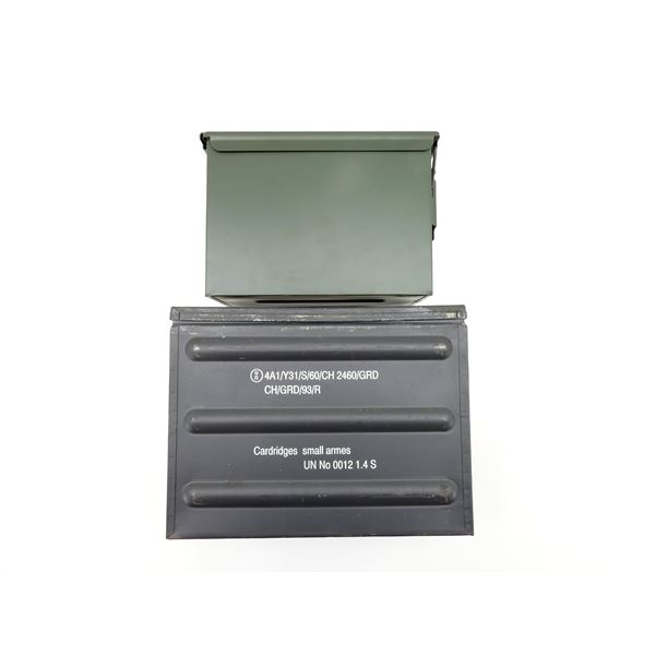 ASSORTED METAL AMMO TIN LOT