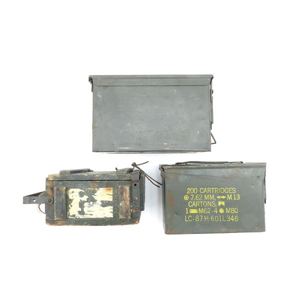 ASSORTED METAL AMMO TIN, ETC. LOT