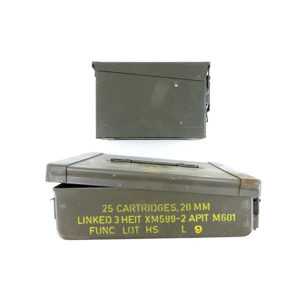 ASSORTED METAL AMMO TIN LOT