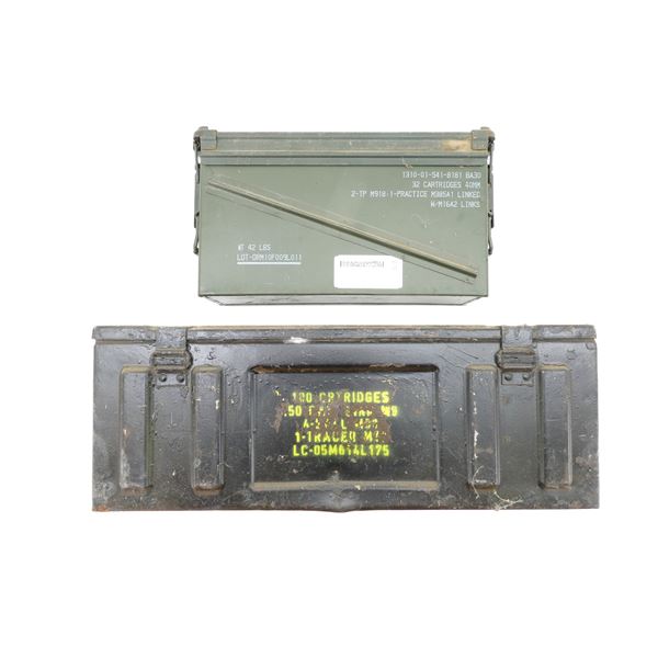 ASSORTED METAL AMMO TIN LOT