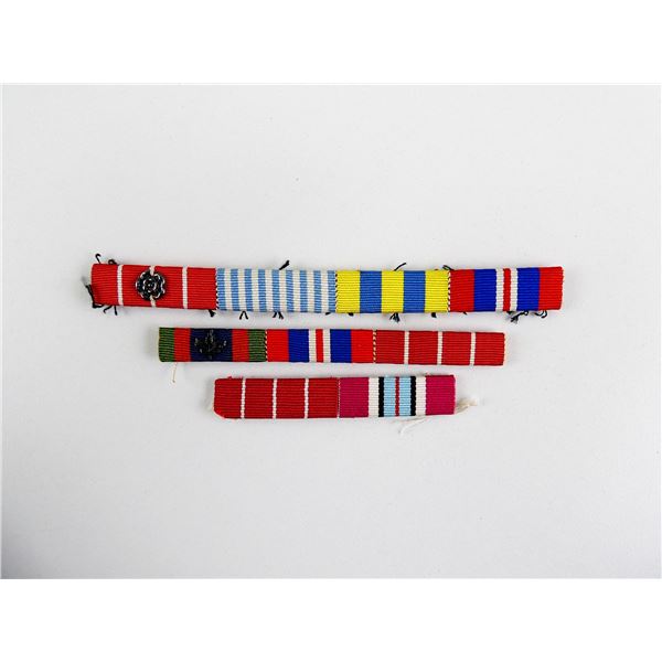 ASSORTED WWII / POST-WWII CANADIAN MILITARY RIBBON BARS LOT