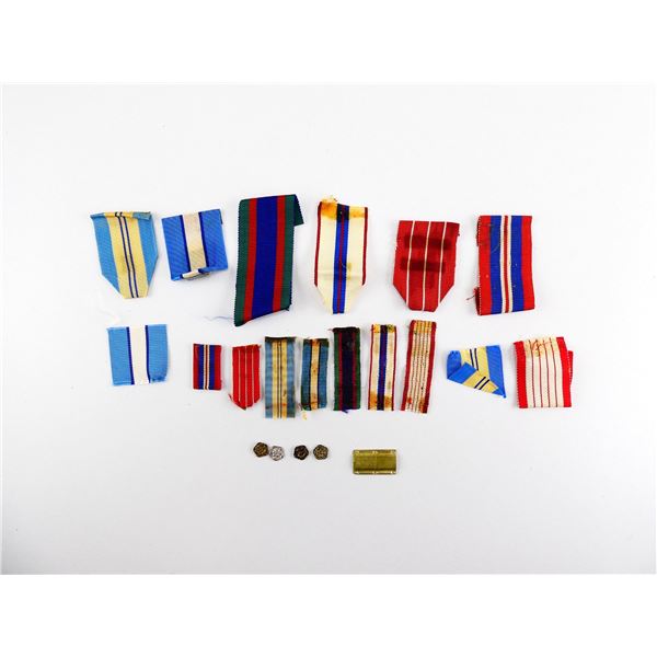ASSORTED WWII / MODERN CANADIAN MILITARY RIBBONS, ETC. LOT
