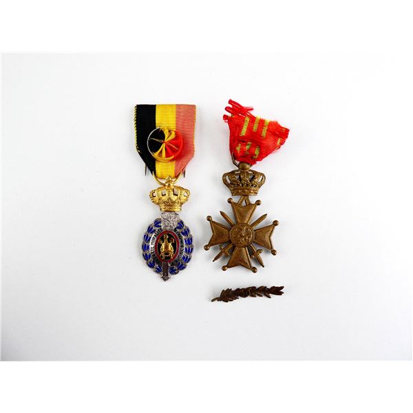 ASSORTED WWI / 1950'S BELGIAN MEDALS LOT