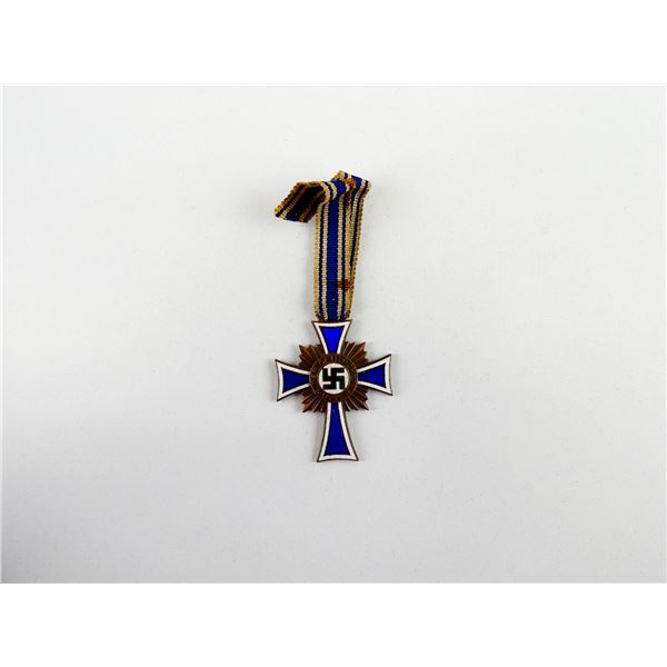 WWII GERMAN MOTHER'S CROSS OF HONOUR BRONZE MEDAL