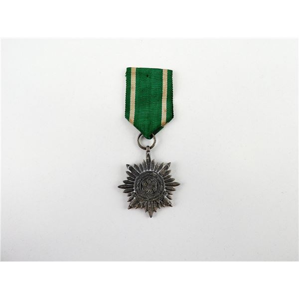 WWII GERMAN DECORATION FOR BRAVERY AND MERIT OF THE "EASTERN PEOPLE" 2ND CLASS SILVER MEDAL WITH SWO