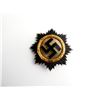 Image 2 : WWII GERMAN WAR ORDER OF THE GERMAN CROSS MEDAL WITH FRAMED OWNERSHIP PAPER