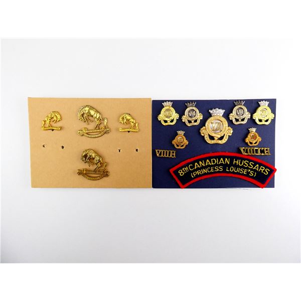 ASSORTED WWII CANADIAN MILITARY BADGES LOT