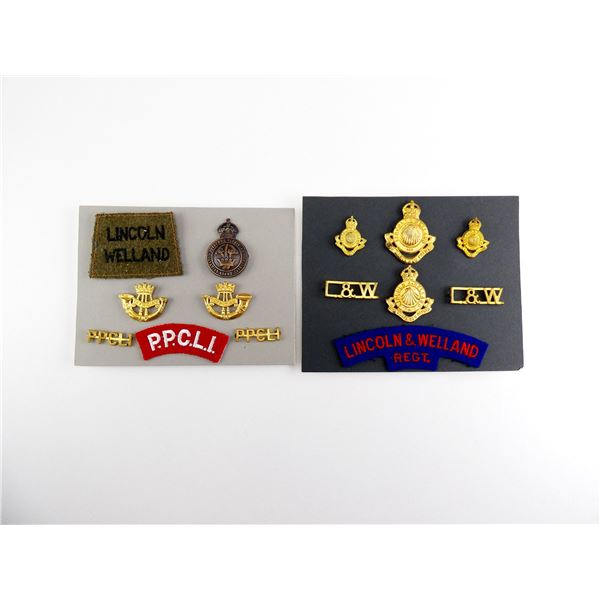 ASSORTED WWII CANADIAN MILITARY BADGES LOT