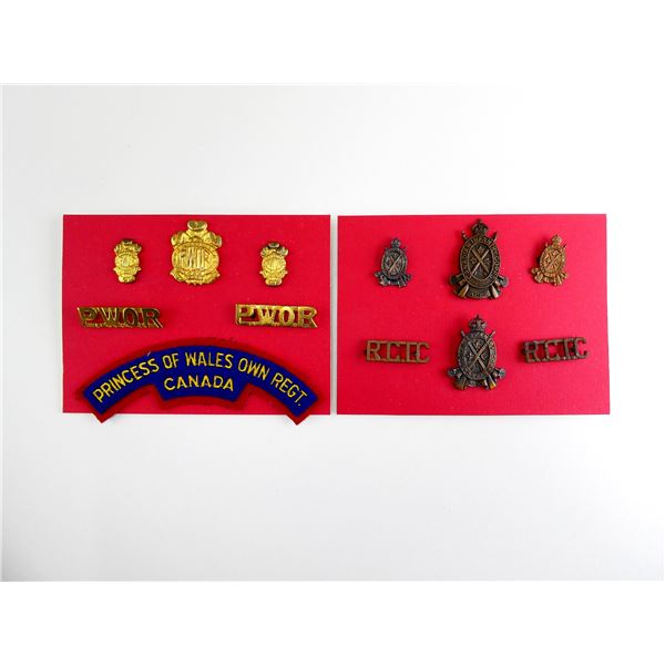 ASSORTED WWII CANADIAN MILITARY BADGES LOT