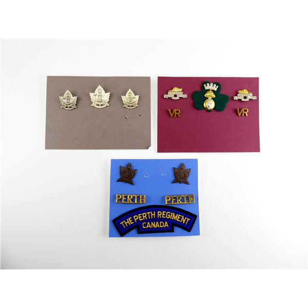 ASSORTED WWII CANADIAN MILITARY BADGES LOT