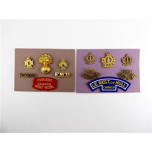 ASSORTED WWII CANADIAN MILITARY BADGES LOT
