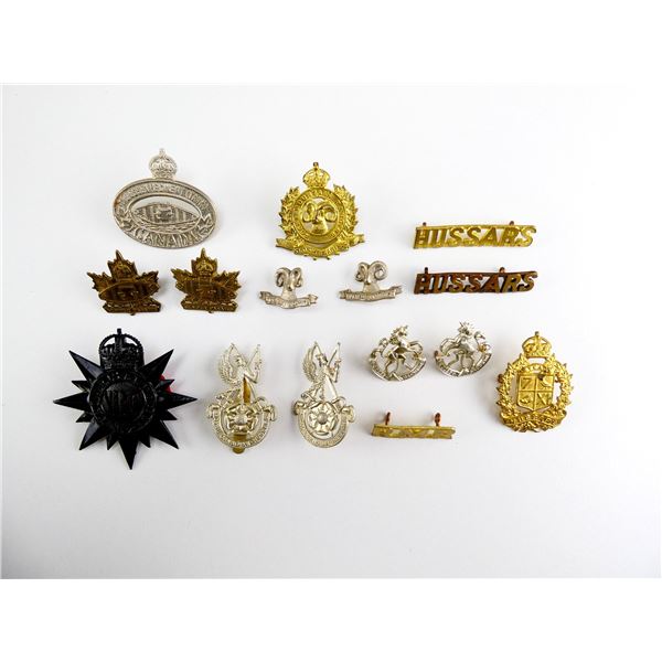ASSORTED WWII CANADIAN MILITARY BADGES LOT
