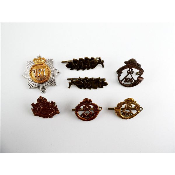 ASSORTED WWII CANADIAN MILITARY BADGES LOT