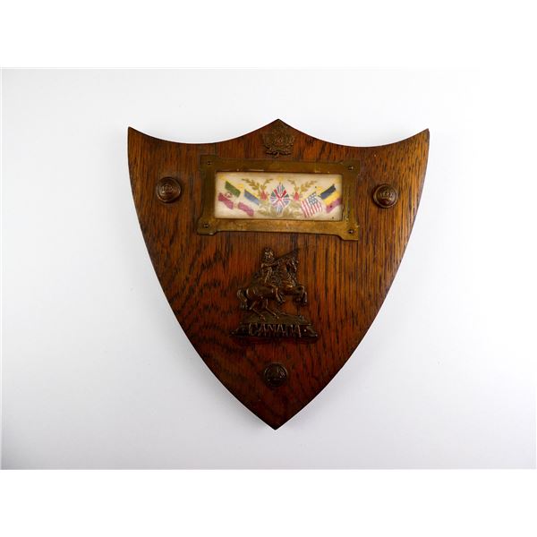 WWI CANADIAN 64TH BATTALION CEF COMMEMORATIVE PLAQUE