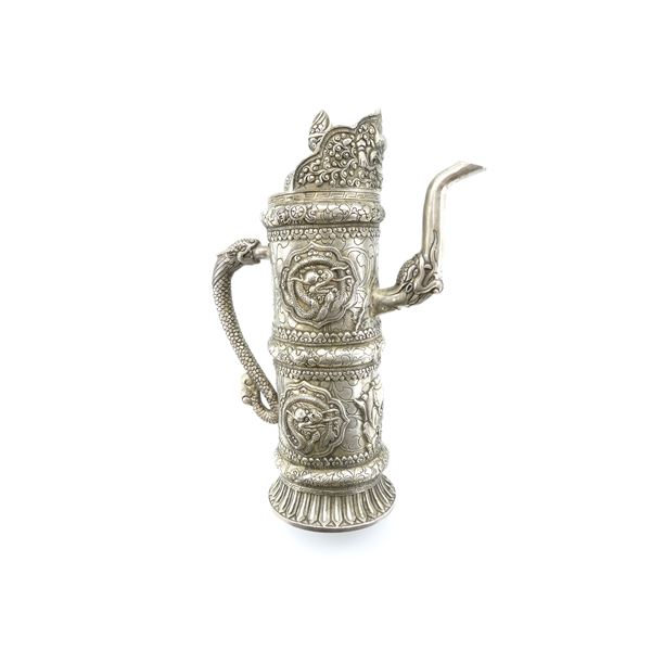 TIBETAN MILITARY TRAVELING WINE EWER