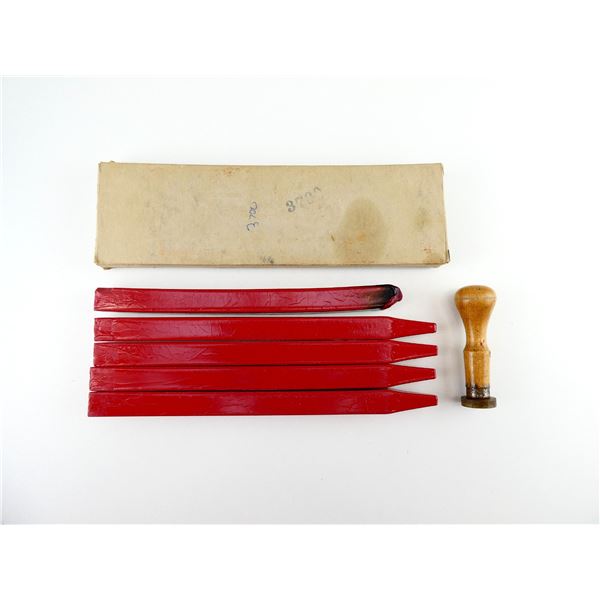 VINTAGE R.C.M.P. WAX SEAL AND WAX STICKS LOT