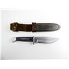 Image 1 : U.S.N. MK 1 SCABBARD WITH STAINLESS STEEL FIXED BLADE KNIFE