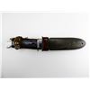 Image 6 : U.S.N. MK 1 SCABBARD WITH STAINLESS STEEL FIXED BLADE KNIFE
