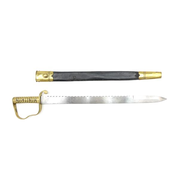 CANADIAN 1856 PATTERN QUEEN'S OWN RIFLES SAW-BACK PIONEER'S SWORD