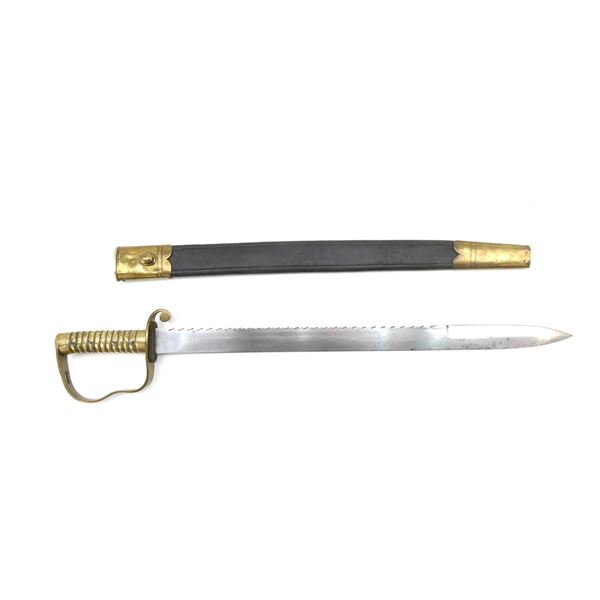 BRITISH 1856 PATTERN SAW-BACK PIONEER'S SWORD
