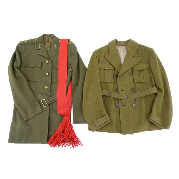 WWII ROYAL CANADIAN ARTILLERY SERVICE DRESS TUNIC, ETC. LOT