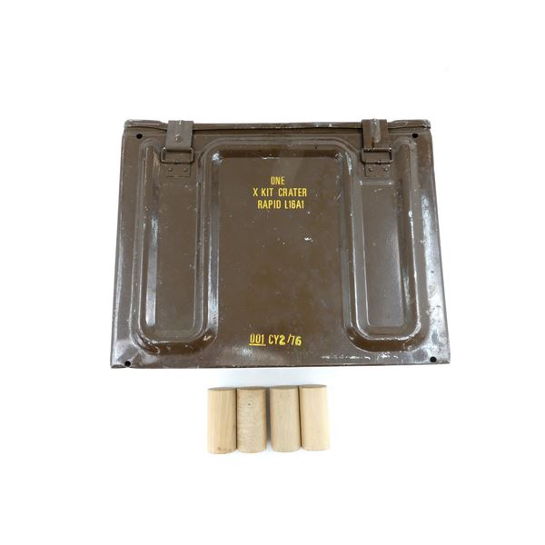 BRITISH MILITARY METAL AMMO CRATE