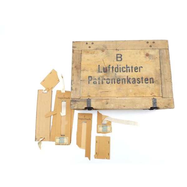WWII GERMAN WOODEN AMMO CRATE FOR TRACERS