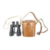 Image 1 : WWII BRITISH MILITARY PRISMATIC NO.5 MKII X7 BINOCULARS WITH CASE