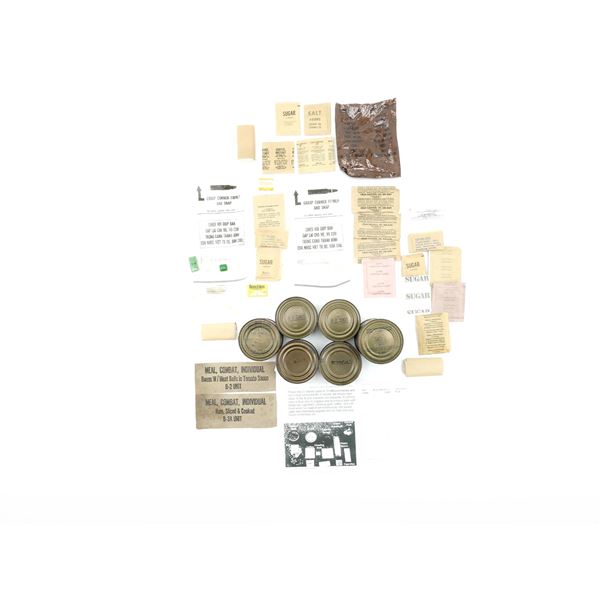 ASSORTED VIETNAM WAR ERA U.S. MILITARY RATIONS LOT