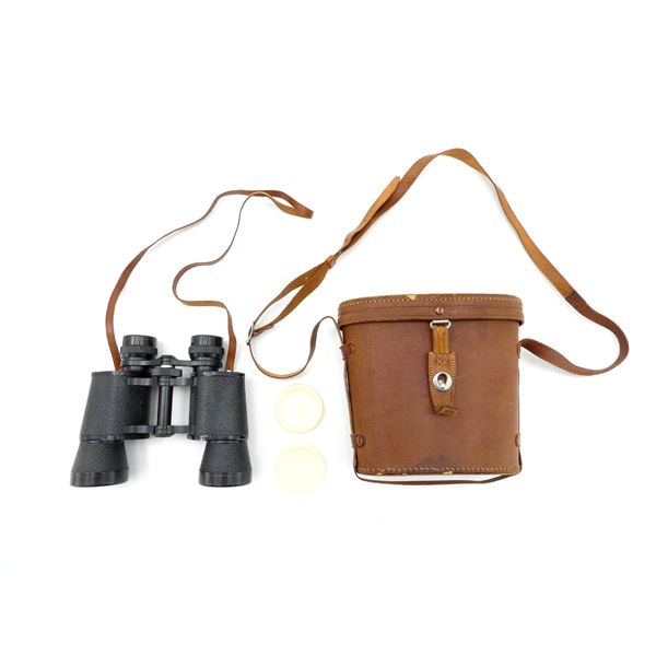 BRITISH MILITARY STYLE 7X40 BINOCULARS WITH CASE