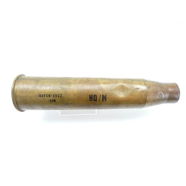 1950'S CANADIAN 20-PDR BRASS CASING